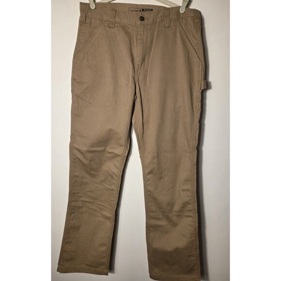 New Carhartt Relaxed Fit Twill Utility Work Pants 34x32 Mens Model BNO324-M - Picture 1 of 9